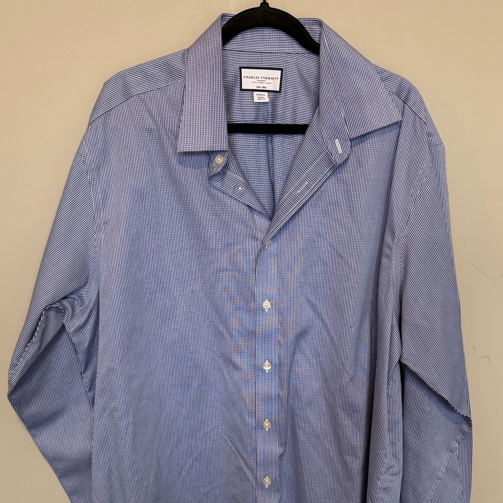 Charles Tyrwhitt Men's Blue Dress Shirt